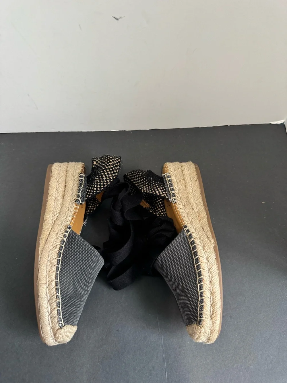 Franco Sarto Canvas Espadrille Lace-Up tiesSize 6M
